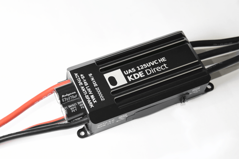 KDE-UAS125UVC-HE 125A+UHV Electronic Speed Controller (ESC) for Multi-Rotor (UAS) Series