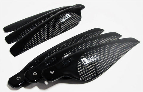 KDE-CF155-TP Propeller Blades, 15.5" x 5.3, Triple-Edition Series (CW/CCW Set)
