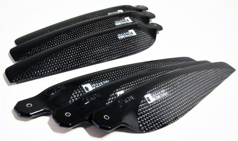KDE-CF185-TP-M4 Propeller Blades, 18.5" x 6.3, Triple-Edition Series (CW/CCW Set)
