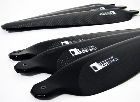 KDE-CF215-TP-M4 Propeller Blades, 21.5" x 7.3, Triple-Edition Series (CW/CCW Set)