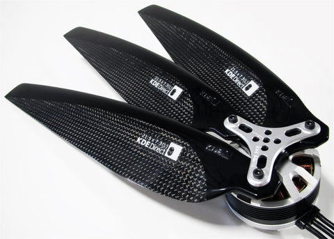 KDE-CF215-TP-M4 Propeller Blades, 21.5" x 7.3, Triple-Edition Series (CW/CCW Set)