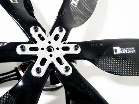 KDE-HPAHL Heavy-Lift Propeller Blade Adapter, Hex-Edition for Multi-Rotor (UAS) Series