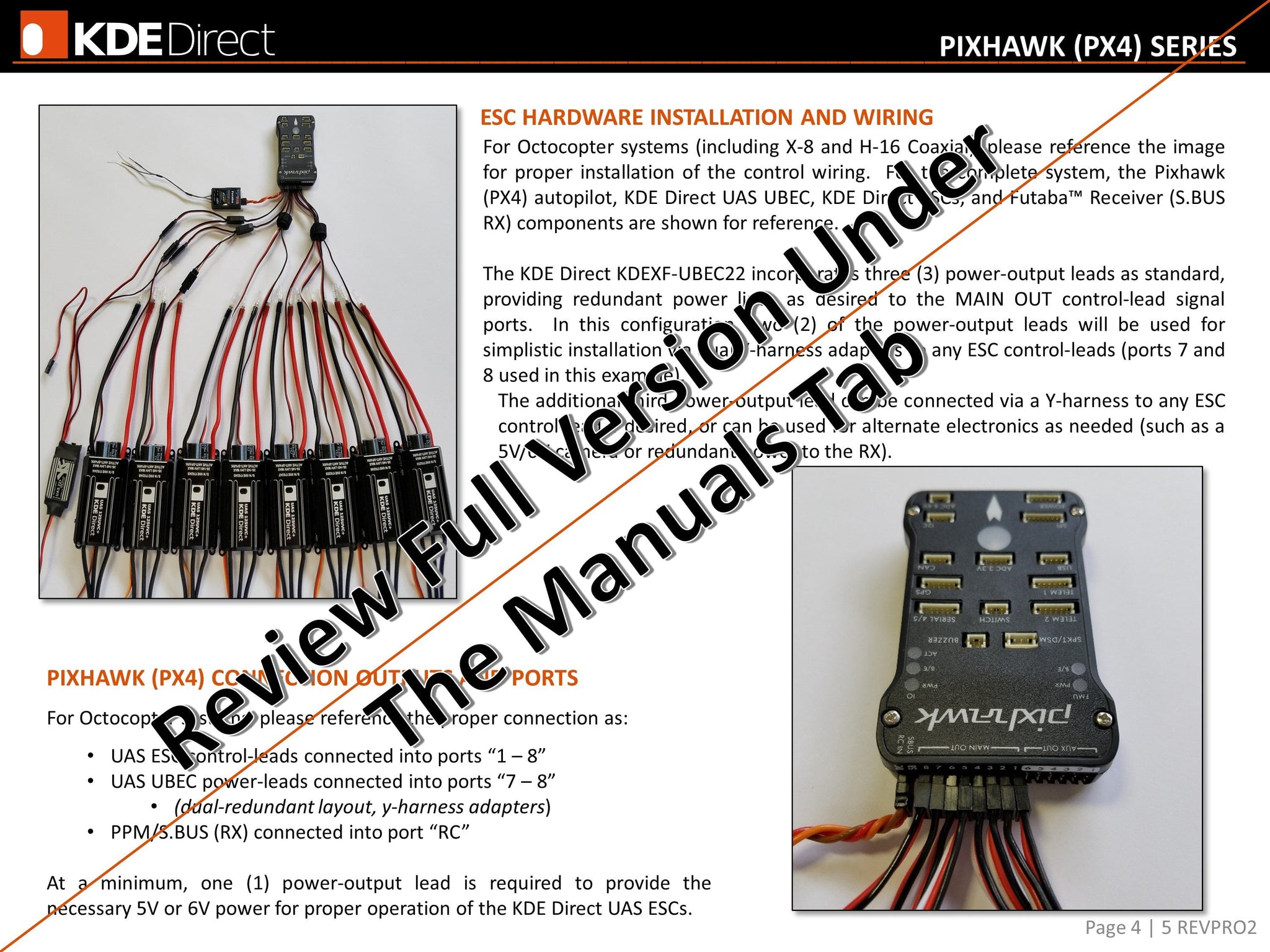 KDEXF-UAS55 55A+ | UAS Electronic Speed Controller | KDE Direct